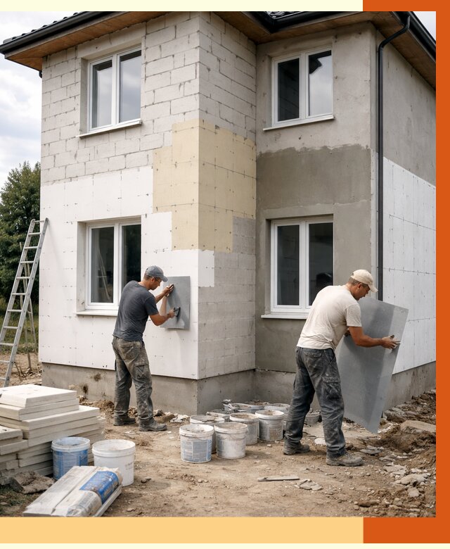 Утепление дома из газобетона в Нерюнгри от 4561 руб./м² — заказать у ТепломастерНрю